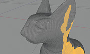 Drahtgittermodell des 3D Scans